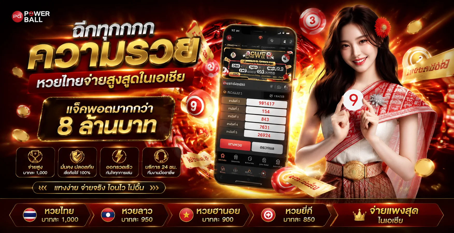 แทงหวยออนไลน์ DKK789 หวยไทย ลาว ฮานอย จ่ายสูงอัตราดี